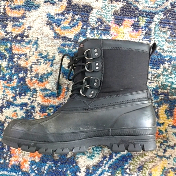 RALPH LAUREN POLO LARGE LOGO CRETWICK RUBBER WINTER BOOTS MENS 12D - Picture 9 of 13